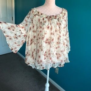 NWT Lucky Brand Floral Top